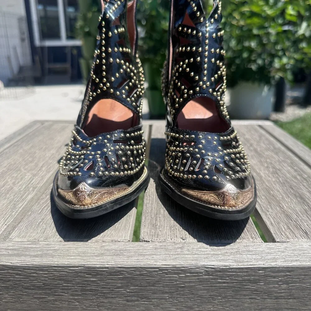 EUC Jeffrey Campbell Maceo studded booties - Picture 5 of 6